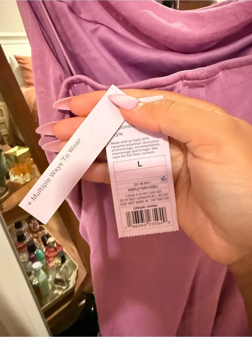 wild fable Lilac Draped Cowl Slip Dress - Picture 4 of 4